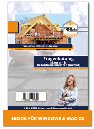 Bild 1 von Maurermeister Pro (m/w/d) Fragenkatalog mit über 5100 Lern-/Prüfungsfragen  / (Betriebssystem:) Downloadversion (eBook - MAC-OS)